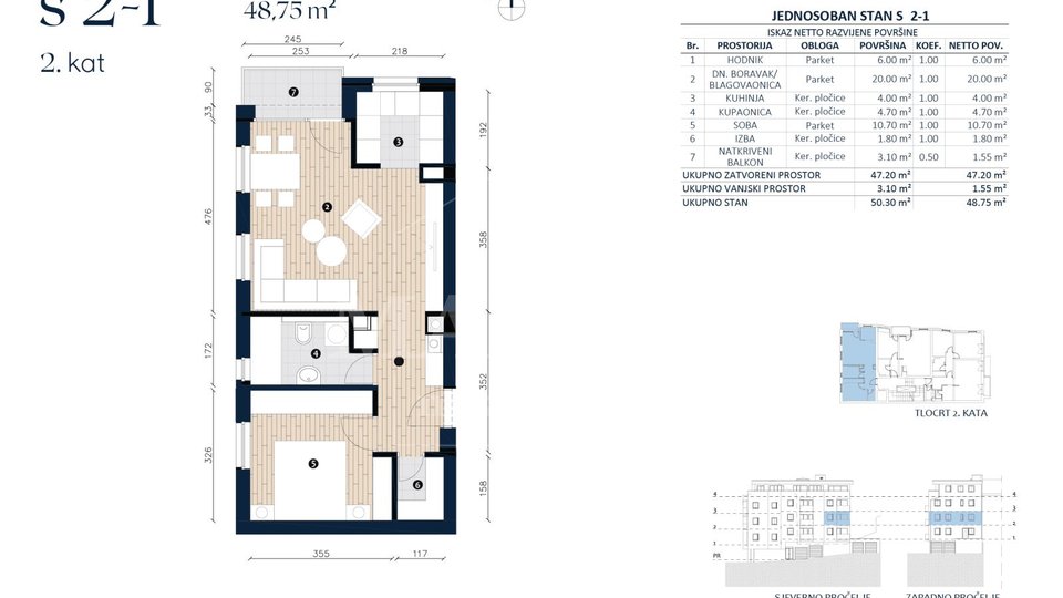 Stanovanje, 48 m2, Prodaja, Črnomerec - Fraterščica