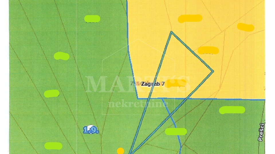 Land, 1152 m2, For Sale, Zagreb - Jalševec