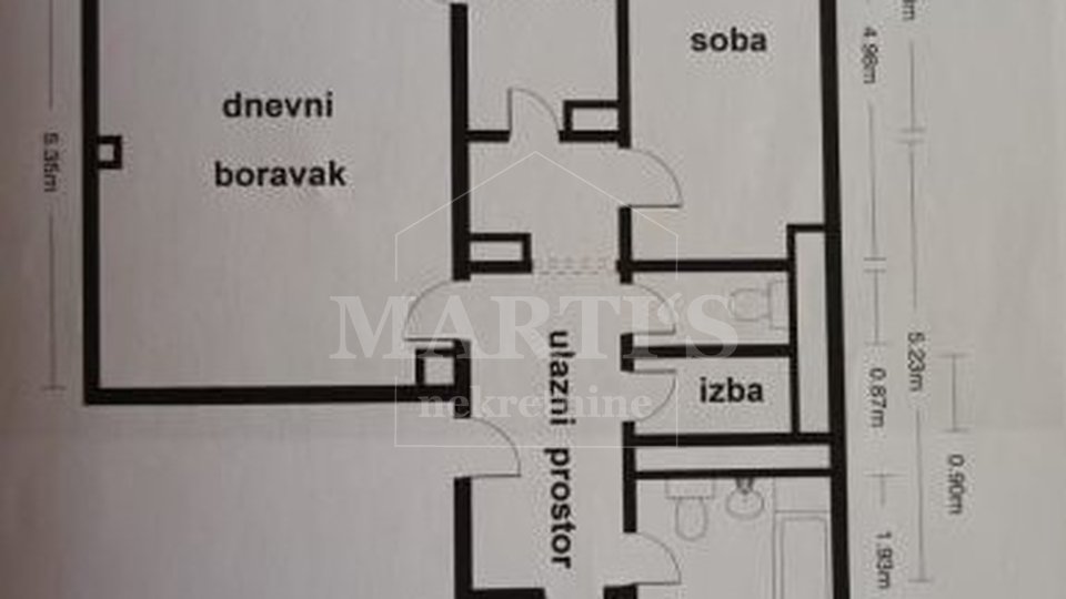 Lanište, 3 sobe, 78.13 m2, terasa, 1 kat, lift