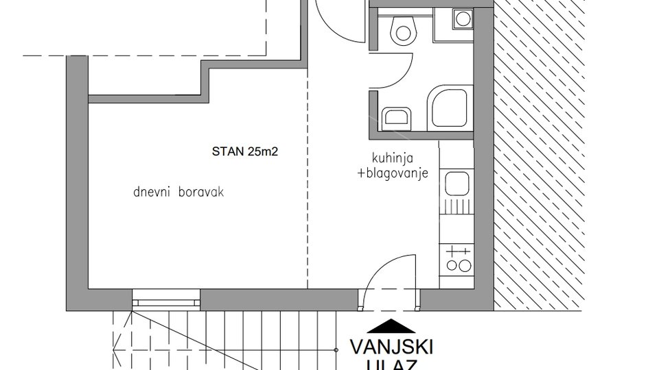 Wohnung, 25 m2, Vermietung, Zagreb - Knežija