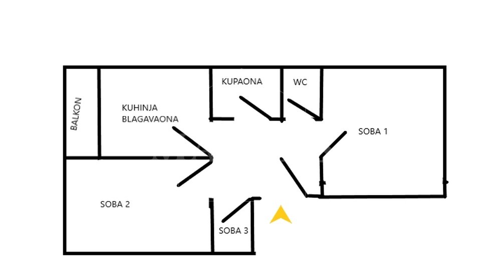 Wohnung, 62 m2, Verkauf, Črnomerec