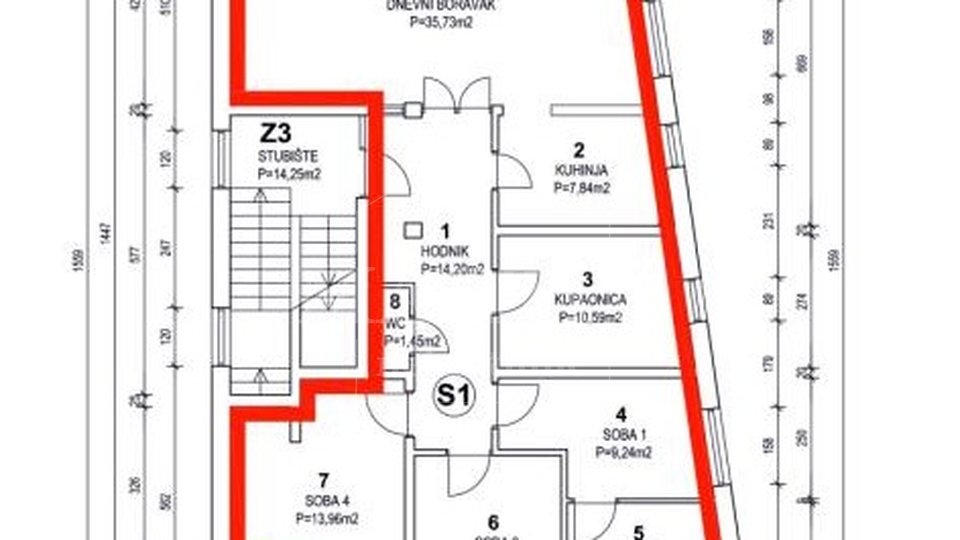 Wohnung, 114 m2, Verkauf, Črnomerec - Kustošija