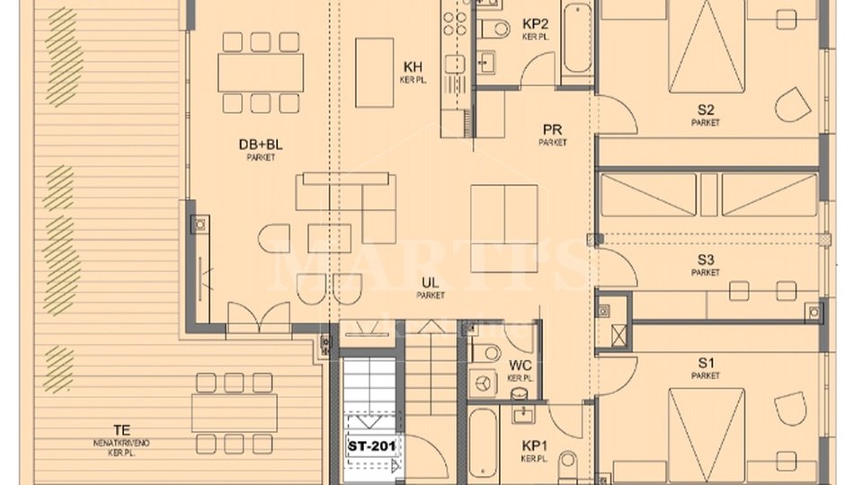Apartment, 140 m2, For Sale, Zagreb - Veliko Polje
