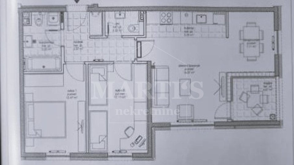 Apartment, 71 m2, For Sale, Novi Zagreb - Lanište