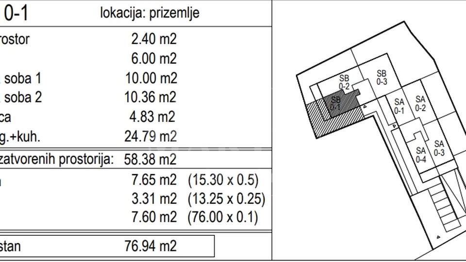 Appartamento, 76 m2, Vendita, Novi Zagreb - Siget