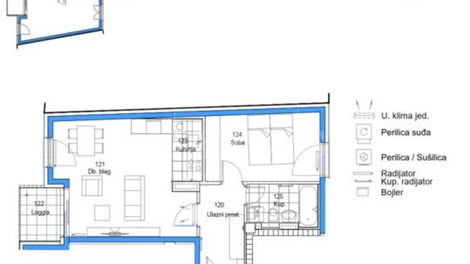 NOVO! Centar Trešnjevke, 54.48m2, 2 sobe, 5 kat