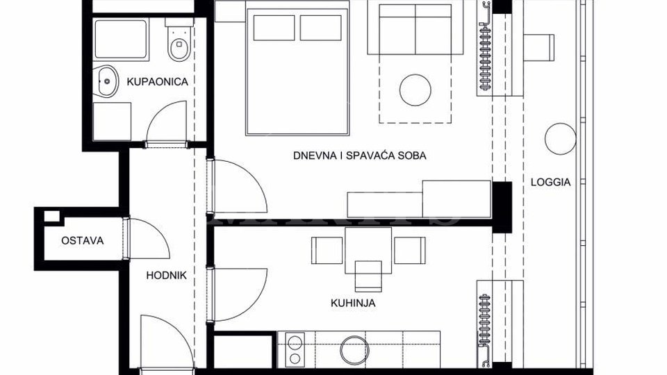 Apartment, 41 m2, For Sale, Zagreb - Knežija