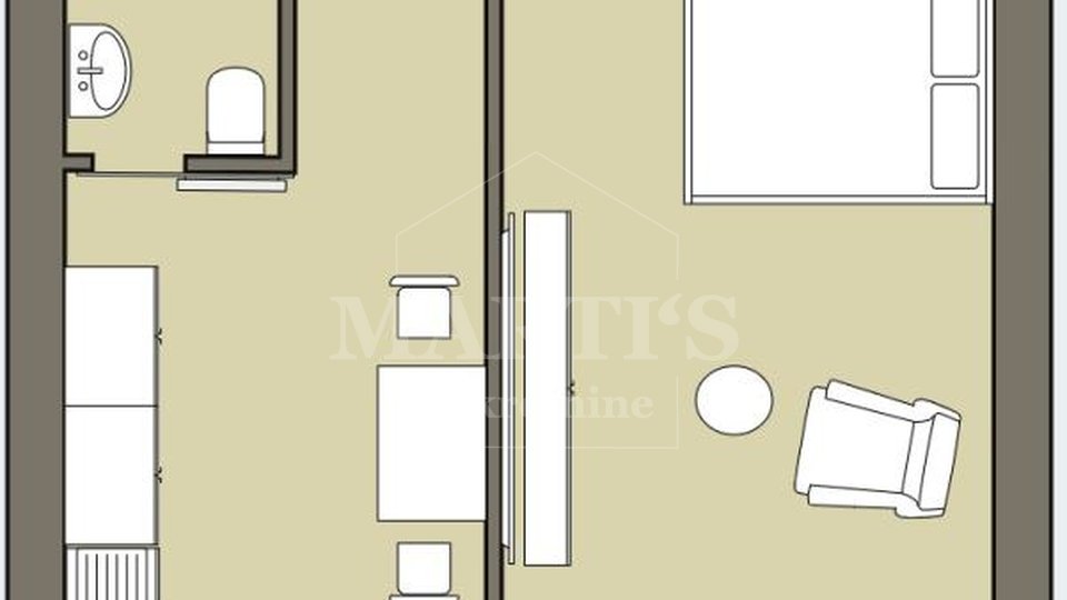 Apartment, 36 m2, For Sale, Zagreb - Donji Grad